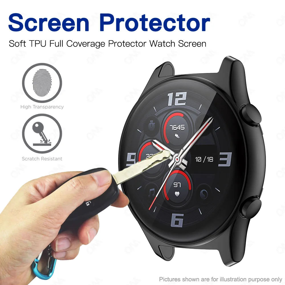 Цветной защитный чехол с покрытием для Huawei Honor Watch GS 3 GS3 мягкая защита экрана от