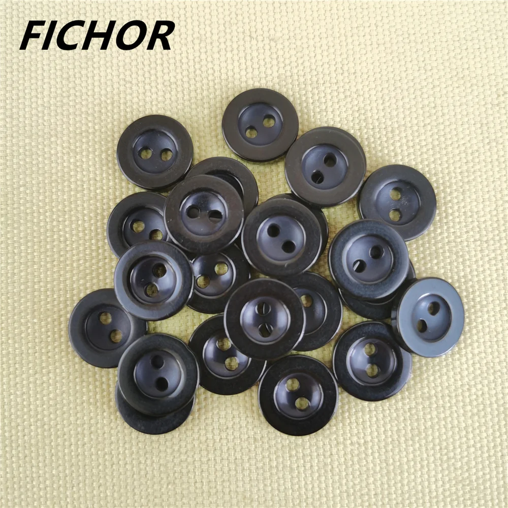 

30/50pcs 11.5mm 2 Holes Black Buttons Children's Clothing Button Wholesale Diy Scrapbook Bouton for Clothing Hand Knitting Tool