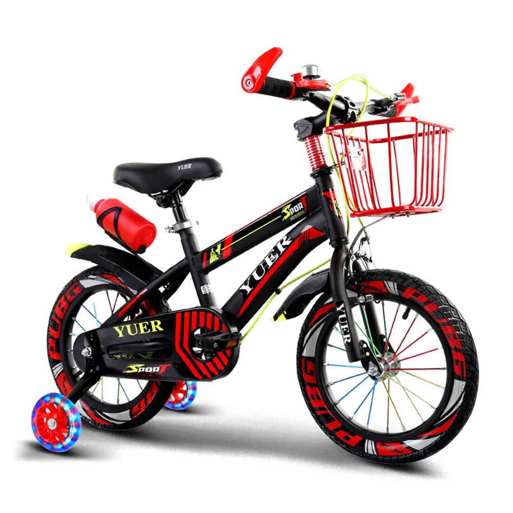 

14 Inch Bicycle Children's Bike Silent Training Wheels Cushioned And Comfortable Saddle Height Adjustable