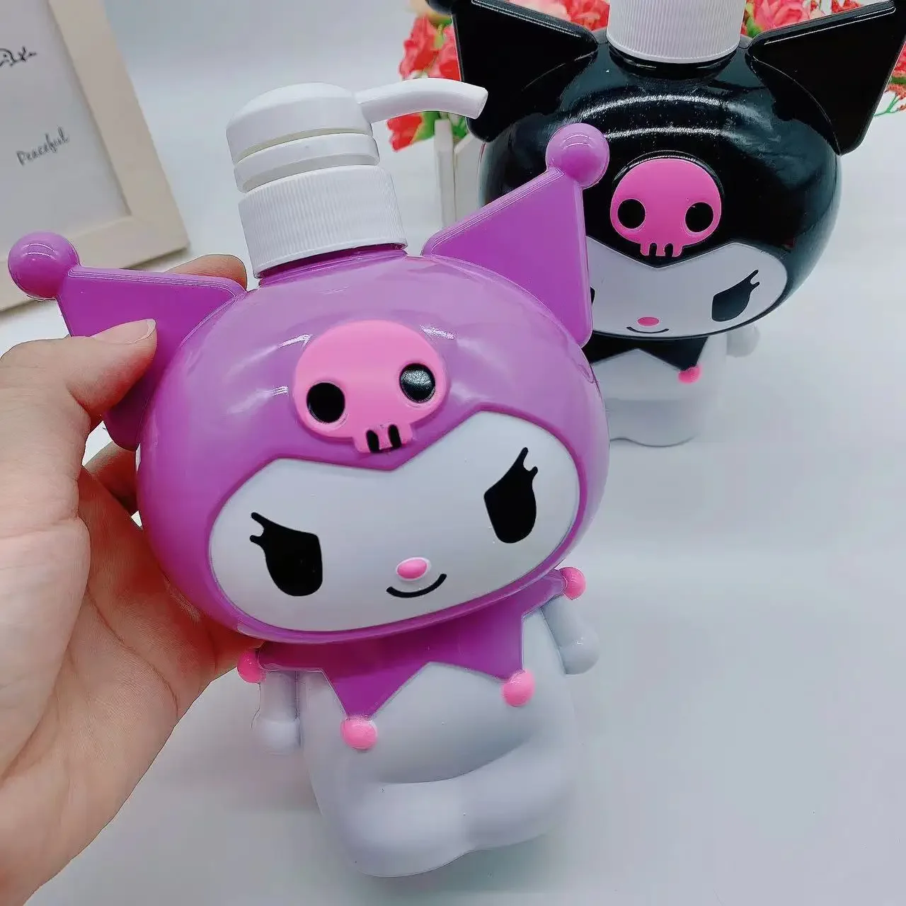 2 шт./компл. 700 мл милый контейнер для хранения Sanrio Kuromi пустая пресс-бутылка