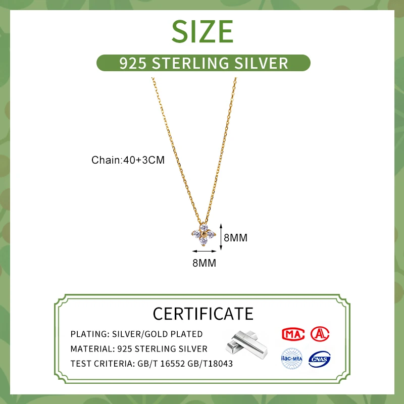 Женский чокер из серебра 925 пробы с фианитом