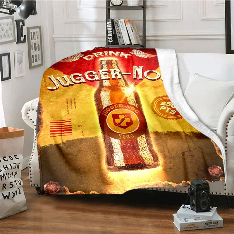 

beverage Jugger-nog Throw Blanket Soft Flannel Thin Blankets for Bed SofaCover Bedspread Home Deco picnic for beds Portable gift