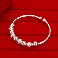 mens and womens bracelets frosted pearlescent silver plated bracelet imitation gifts custom jewelry