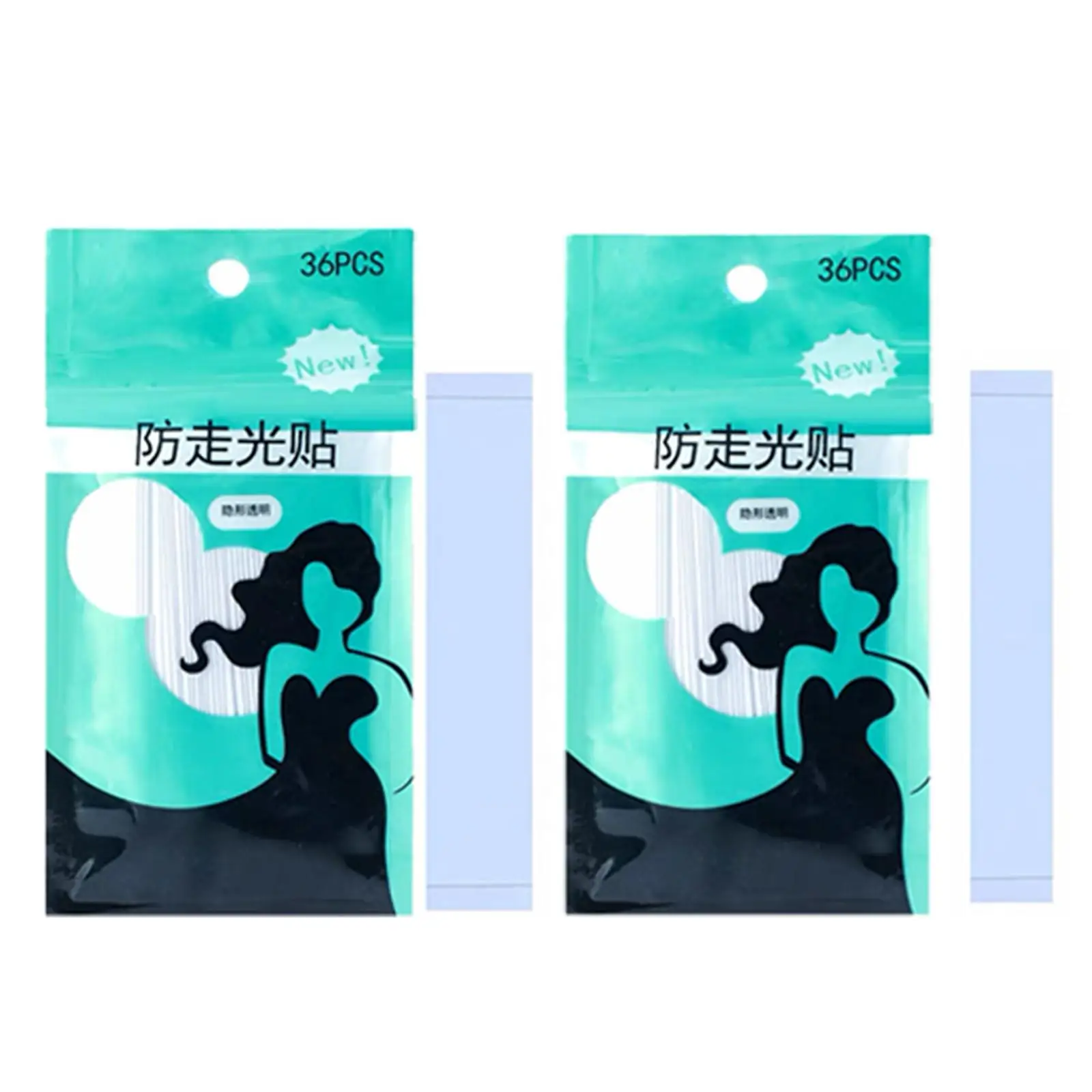 

36 Strips Double Sided Tape for Clothes Dress Fabric Strong Clear Color