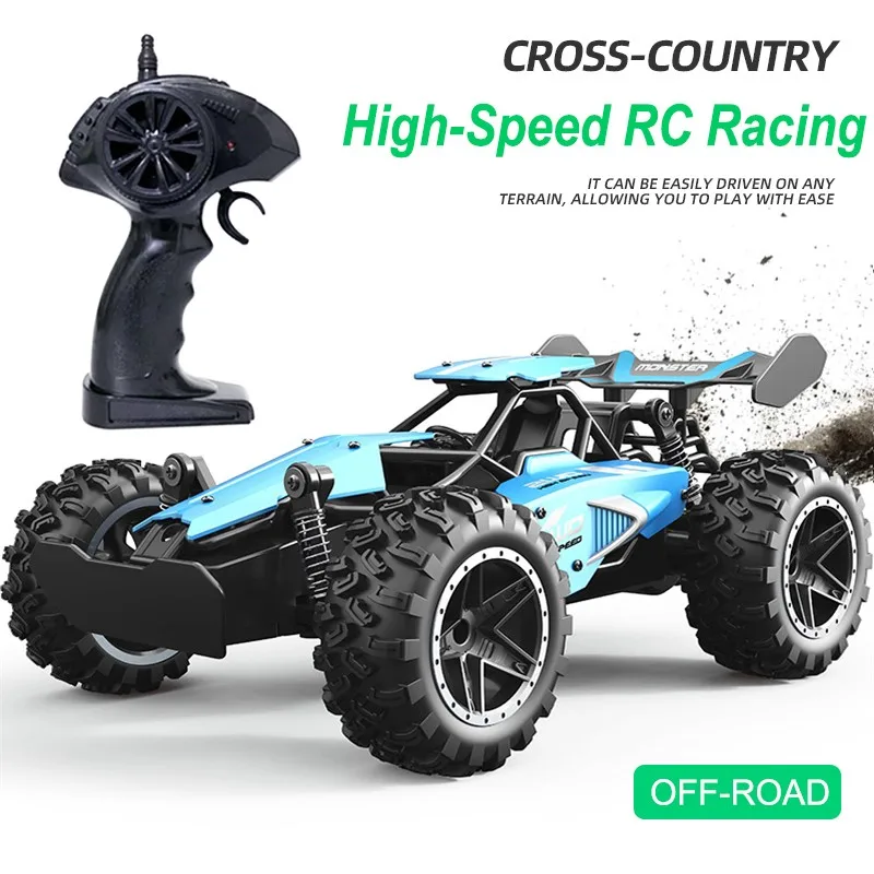 

1:18 RC Car 2.4GHz High Speed Remote Control Off-road Car Metal Body RC Racing Car Outdoor Vehicle Toys For Boys Children's Gift