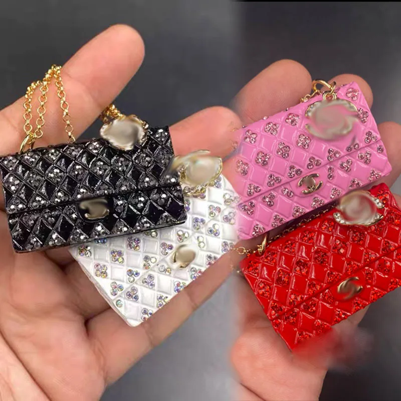

1/6 Scale Female Doll Scene Prop Mini Fashion Crystal Diamond Chain Women's Bag Model For 12'' Action Figure Accessory DIY Toy