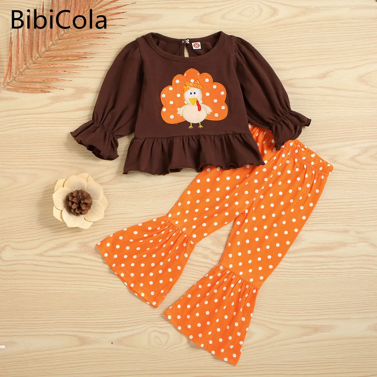 

Kids Girls Clothing Festival Baby Halloween Clothes Set Pumpkin Grimace Baby Top + Pant Autumn Winter Children's Outfits 2-6Year