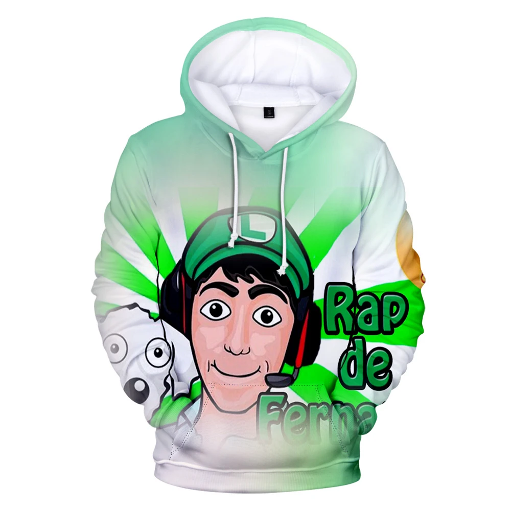

Толстовка Youtuber Fernanfloo унисекс, толстовка с длинным рукавом для мужчин и женщин, уличная одежда Харадзюку 2022, Повседневная стильная одежда 3D