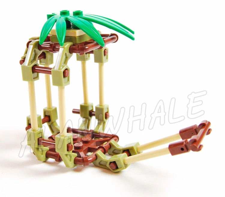334 шт. новый Master Falls Jungle Tree Bridge Thunder 10715 Строительные блоки Сборка игрушек Кирпичи