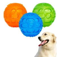 pet dog puppy sounding toy squeaky tooth cleaning ball playing pet teeth chew rubber toy float funny pet dental care accessories