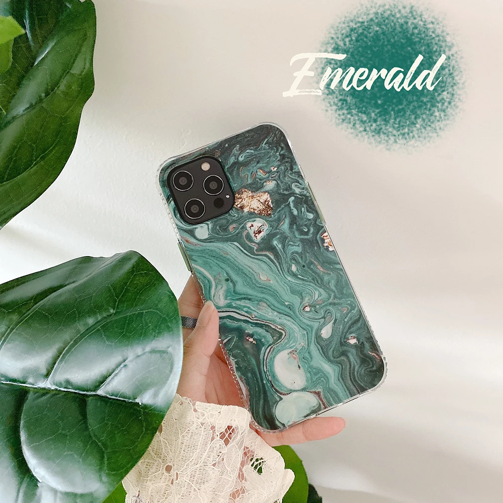 Чехол для телефона с мраморным рисунком IPhone 11 12 13 Pro Max роскошные чехлы из ТПУ X XR XS 7