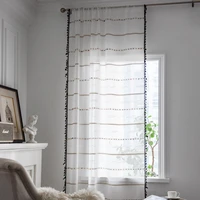 1pcs 1 4m wide fringe minimalist curtain living room bedroom window curtain home decoration curtain