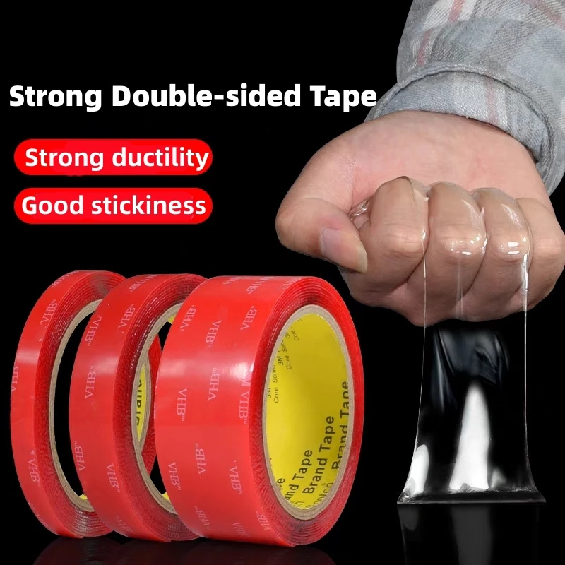 

Waterproof 3M VHB Super Strong Double Sided Tape Temperature Resistant Strong Tape Home/Office/Car Decor 6/10/15/20/30/40/50MM