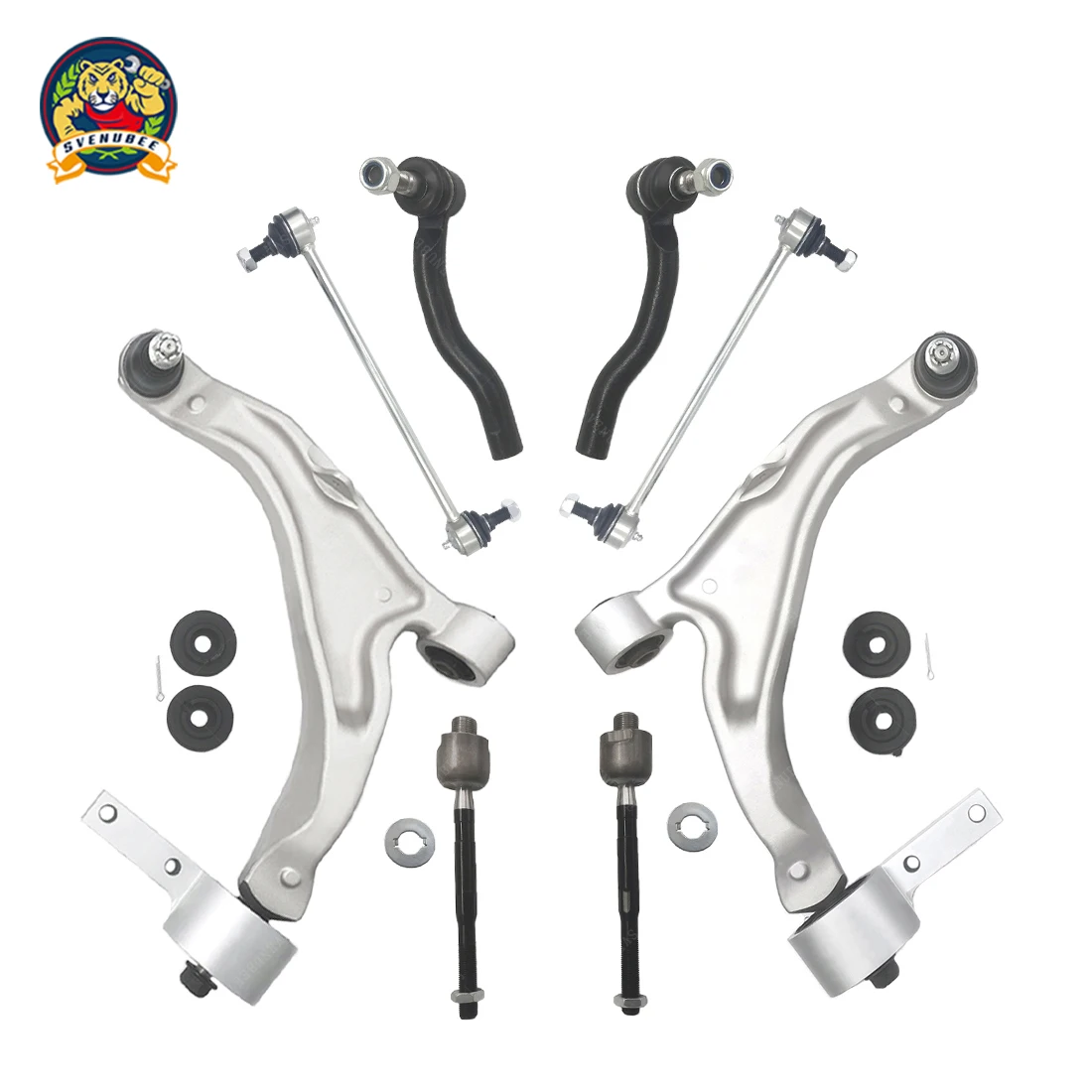 

Svenubee Front Lower Control Arm Sway Bar Links Tie Rods Suspension & Steering Kits for Honda Pilot 2009 2010 2011 2012 - 2015