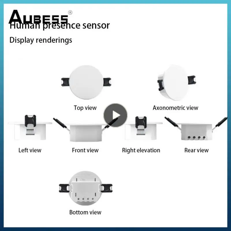 

1/2/3PCS Tuya Smart Human Heartbeat Breathing Sensor Zigbee Smart Human Presence Detector Real-time Detection