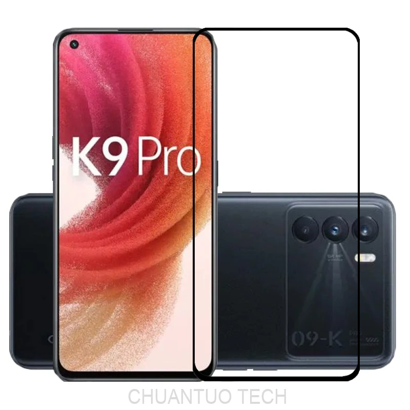 

75 шт./лот 2.5D Премиум Закаленное стекло для OPPO K9 Pro Полное покрытие Защитная пленка для экрана для OPPO K9 Pro