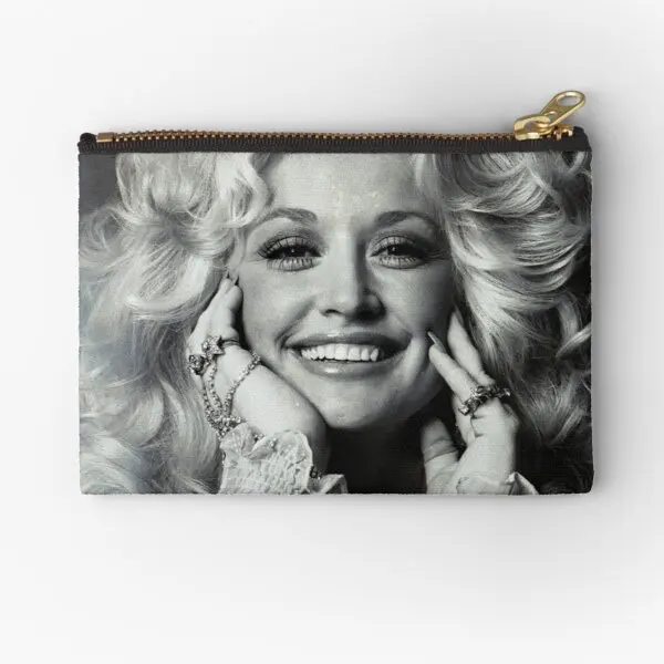 

Dolly Parton Zipper Pouches Pocket Small Storage Underwear Pure Socks Cosmetic Money Men Women Bag Packaging Key Wallet Coin