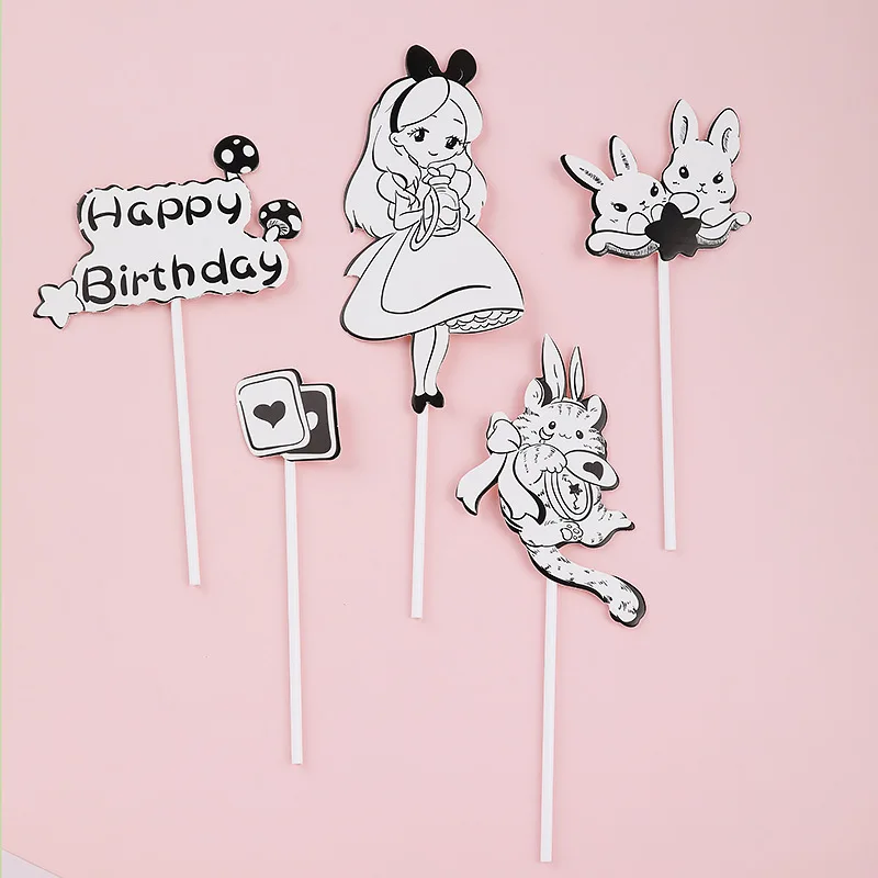 Милый мультяшный торт на день рождения Топпер анимированные детские украшения