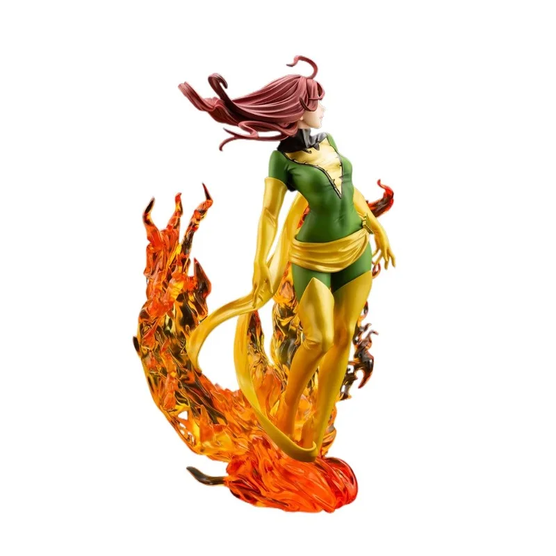 Фото В наличии: Оригинальная статуэтка Kotobukiya X-Men Phoenix Bishoujo, Marvel X Bishoujo 1/7 Rebirth, лимитированная серия, аниме-модель, игрушка №3