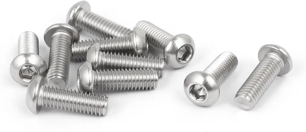 

Keszoox M6x18mm 316 Stainless Steel Button Head Hex Socket Cap Screw Bolt Fastener 10pcs