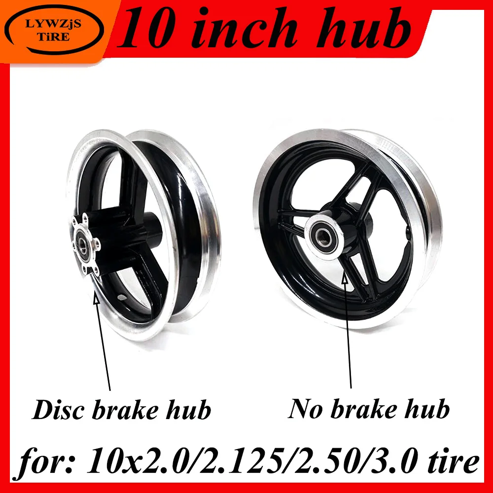 

Колесные диски 10 дюймов для электрического скутера, 10-дюймовые диски из алюминиевого сплава для 10x2 10x2,125 10x2,50 10x2,25