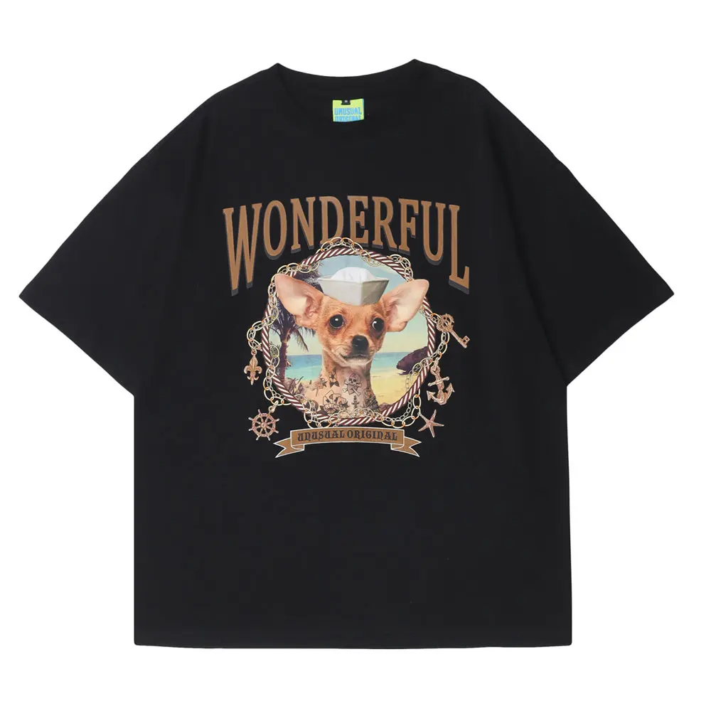 

Women's T-shirt Funny Animal Print O-neck Cotton Woman Clothes Top 2022 Harajuku Streetwear Casual Short Sleeve T-shirts