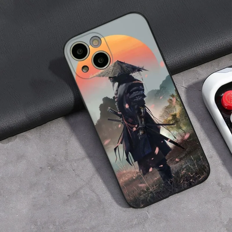 Samurai Japan Ghost Art Phone Case FOR IPhone 7 8 Plus X XS XR XSmax 11 12 13 14 pro promax 12 13mini 14plus