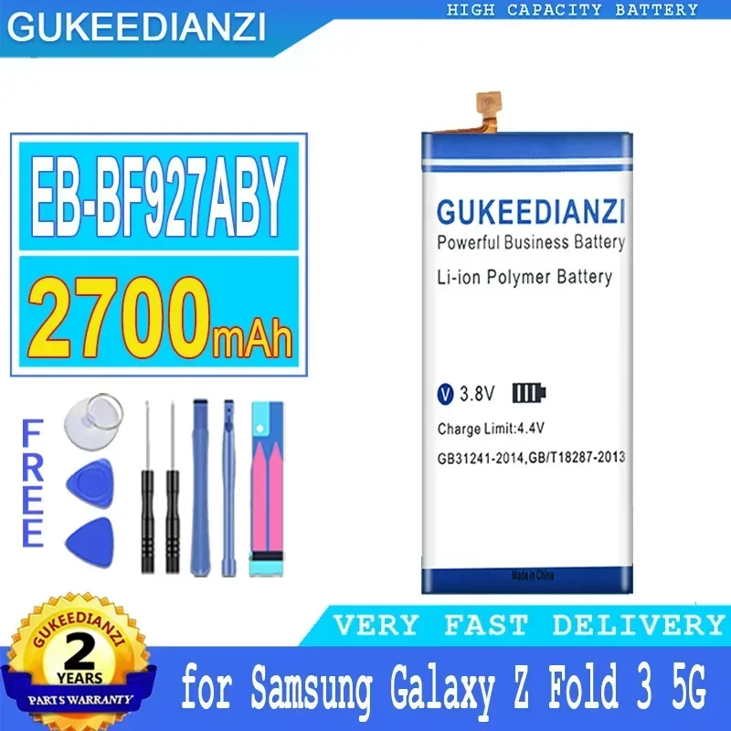 Аккумулятор GUKEEDIANZI EB-BF926ABY EB-BF927ABY 2500 мАч/2700 мАч для Samsung Galaxy Z Fold 3 Fold3 5G Batteria