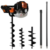 8000 rpm auger ground drill set with a 52cc gasoline engine rapid and efficient drilling ground drill
