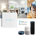 умный выключатель Смарт-выключатель BONDA Alexa настенный с поддержкой Wi-Fi 220 В умный дом управление