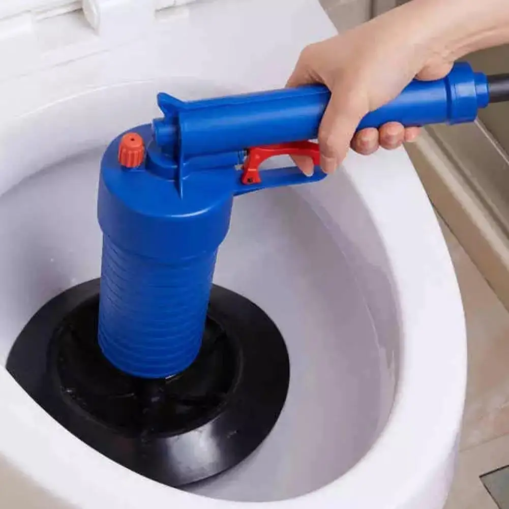 

High Pressure Sewer Dredge Clogged Toilet Plungers Drain Blaster Cleaner Air Drain Cleaner Manual Pneumatic Pipe Dredger Set