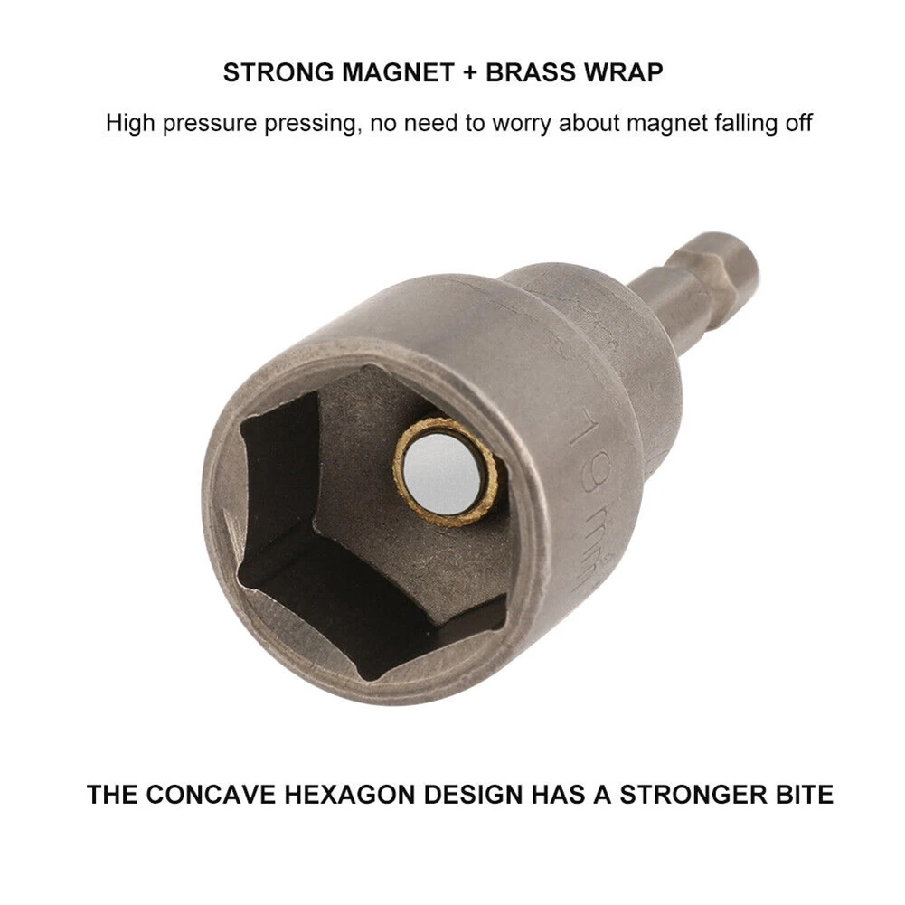 

Socket Socket Adapter Socket Adapter 19mm Adapter Adjustable Brand New Caravan Drill Hex Durable Less Magnetic