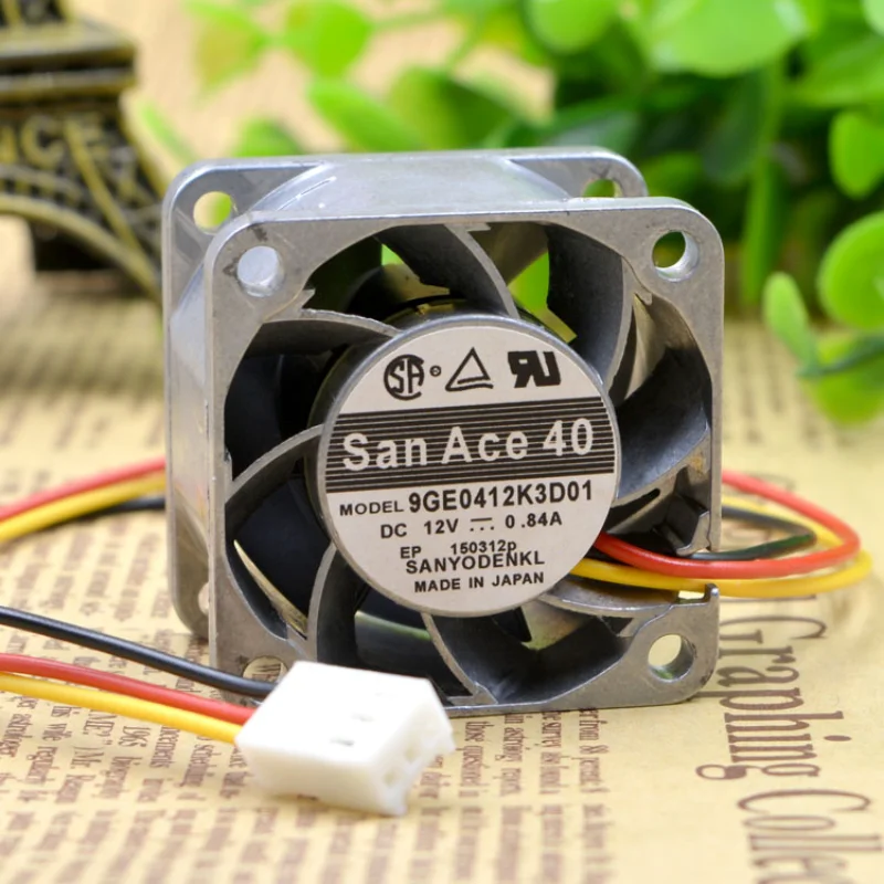 

Оригинальный новый вентилятор охлаждения для Sanyo 9GE0412K3D01 12 В 0.84A устойчивый к высоким температурам охлаждающий вентилятор 4 см 4028