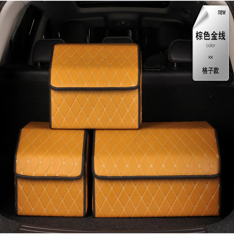 

Автомобильный ящик для хранения, автомобильный ящик для хранения в багажнике, складной кожаный ящик для хранения, контейнер для перчаток