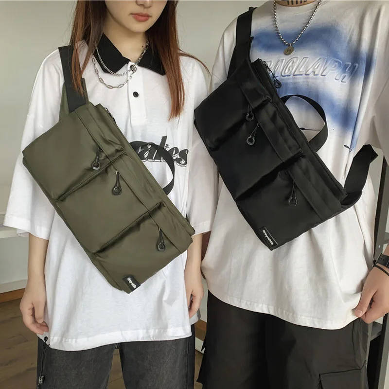 

Hip Hop Tactics Waist Bag Casual Shoulder Crossbody Baga Functional Nylon Waist Belt Bag Street New Unisex Chest Pack Fanny Pack