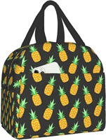 funny pineapple lunch bag for women insulated lunch box cooler tote leakproof reusable girls lunchbag for office school picnic