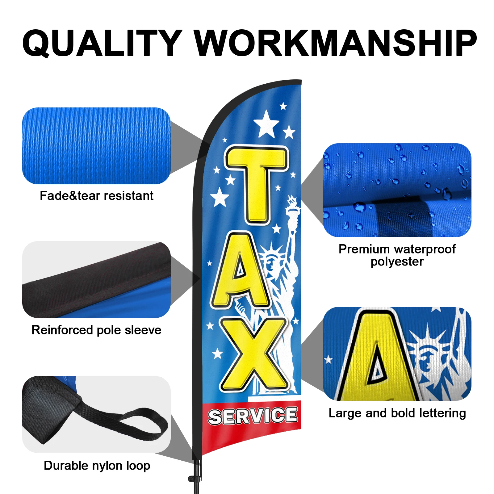 FSFLAG 1 шт. 280 см флаг с пером налога флагштоком рекламное уличное украшение для