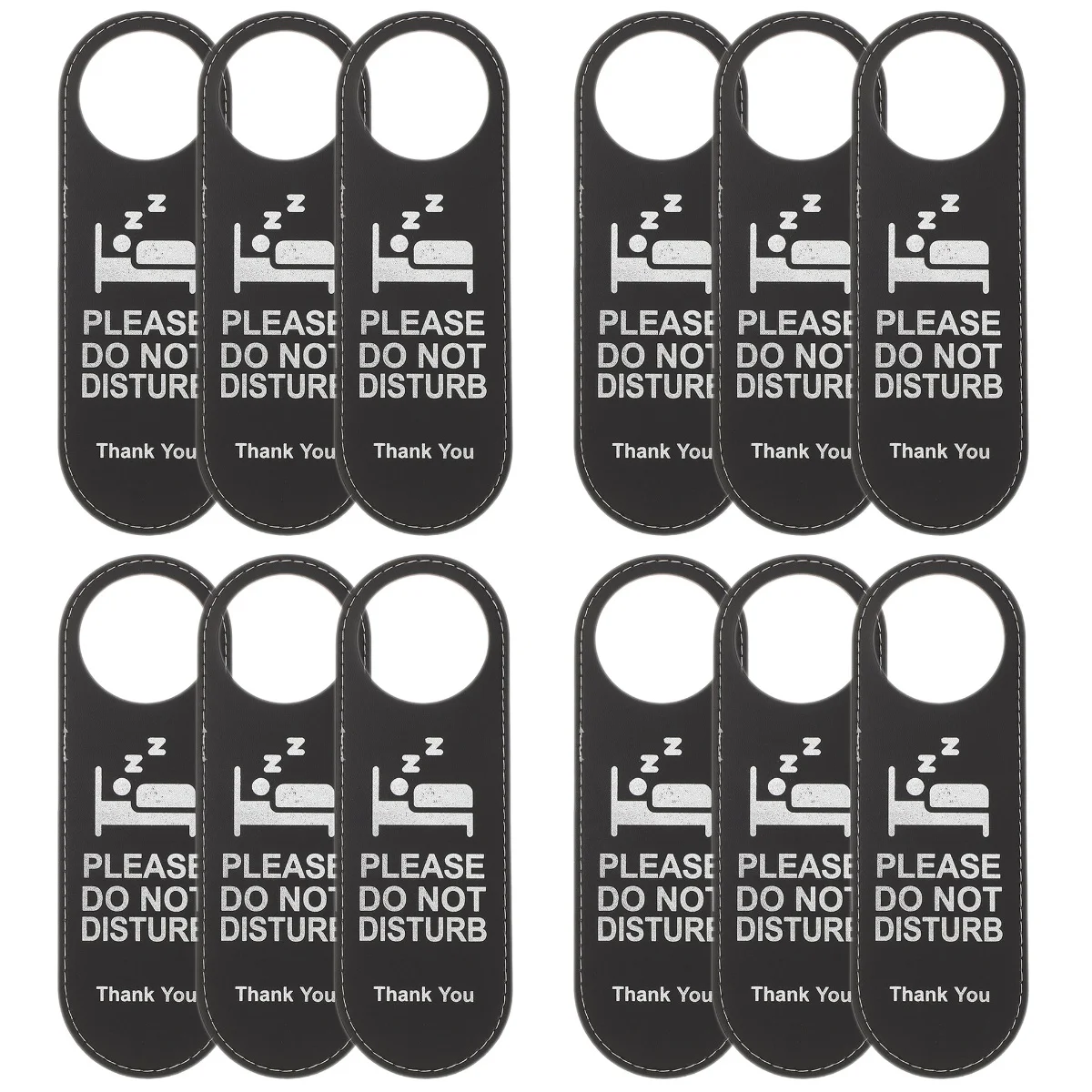 

12 Pcs House Number Hotel Door Sign Office Not Disturb Hanger Double Sides