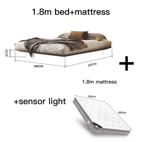 Современная кровать размера Queen/King, подвесная кровать для спальни, простая дизайнерская умная мебель для спальни со стандартным дизайном, домашняя мебель