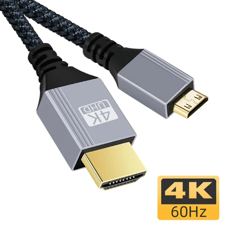 Высокоскоростной мини-Кабель HDMI совместимый с HDMI 2,0 4K 60 Гц 1080P 3D для планшета видеокамеры камеры монитора кабельного адаптера
