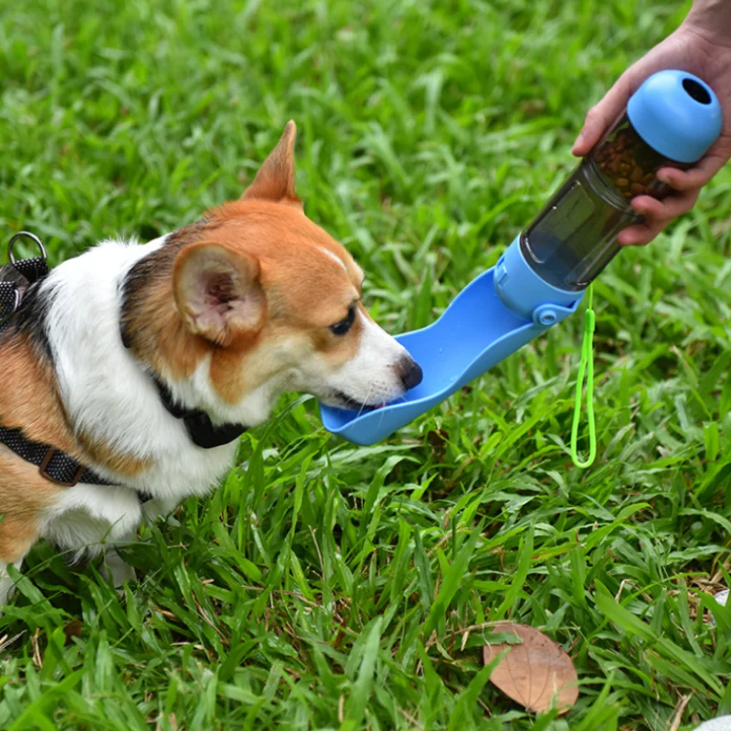 

Cat Dog Feeder Foldable Silicone Water Bottle Pet Food Dispenser Cat Drinker Portable Pet Water Bottle Dog Bowl Pets Items Puppy