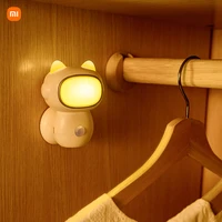 xiaomi human body induction night light rechargeable led sensor night lights home atmosphere light bedroom kitchen stairs lamp