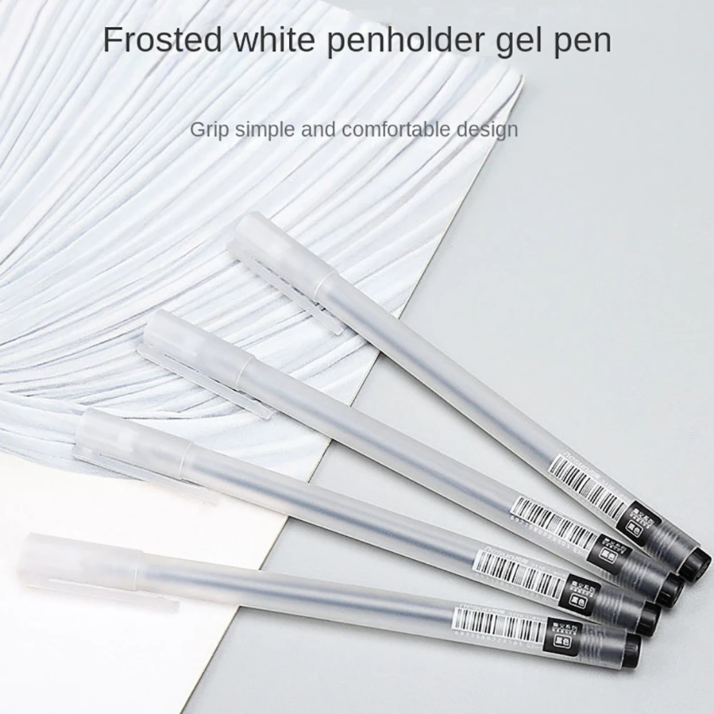 

2Pcs Simple Gel Pen Full Needle Tube 0.5mm Black Ink Refills School Office Supplies Student Writing Drawing Stationery