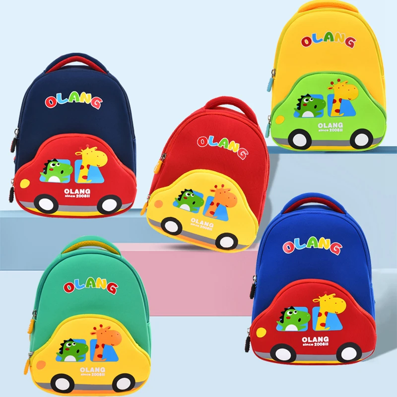 Children's Backpack In Kindergarten Lightweight Toddler Bag Cute Cartoon Car Bus Small School Bag for Girls Boy Mochila Infantil