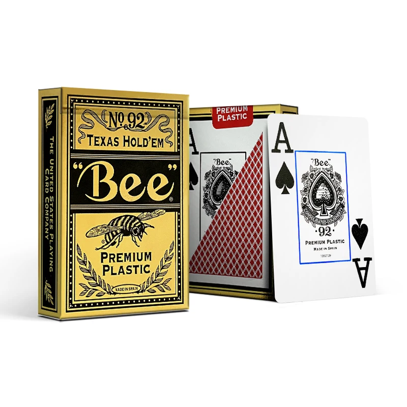 

Bee Premium Plastic Playing Cards Jumbo Index Deck Waterproof Cards Magic Tricks for Magician