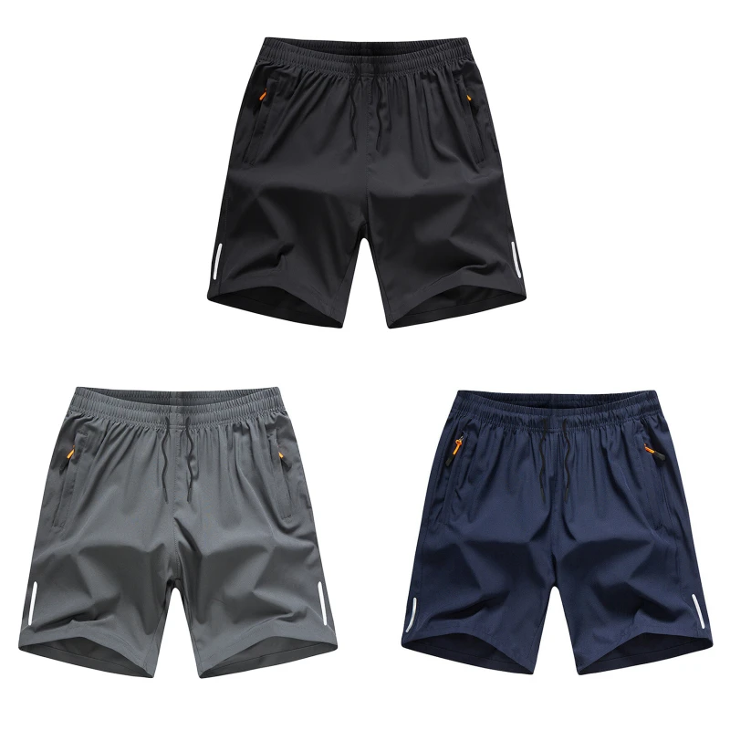 

Summer Men Beach Shorts Ice Cool Comfortable Breathable Stretch Slim Fit Sports Running Bodybuilding Shorts M-4XL