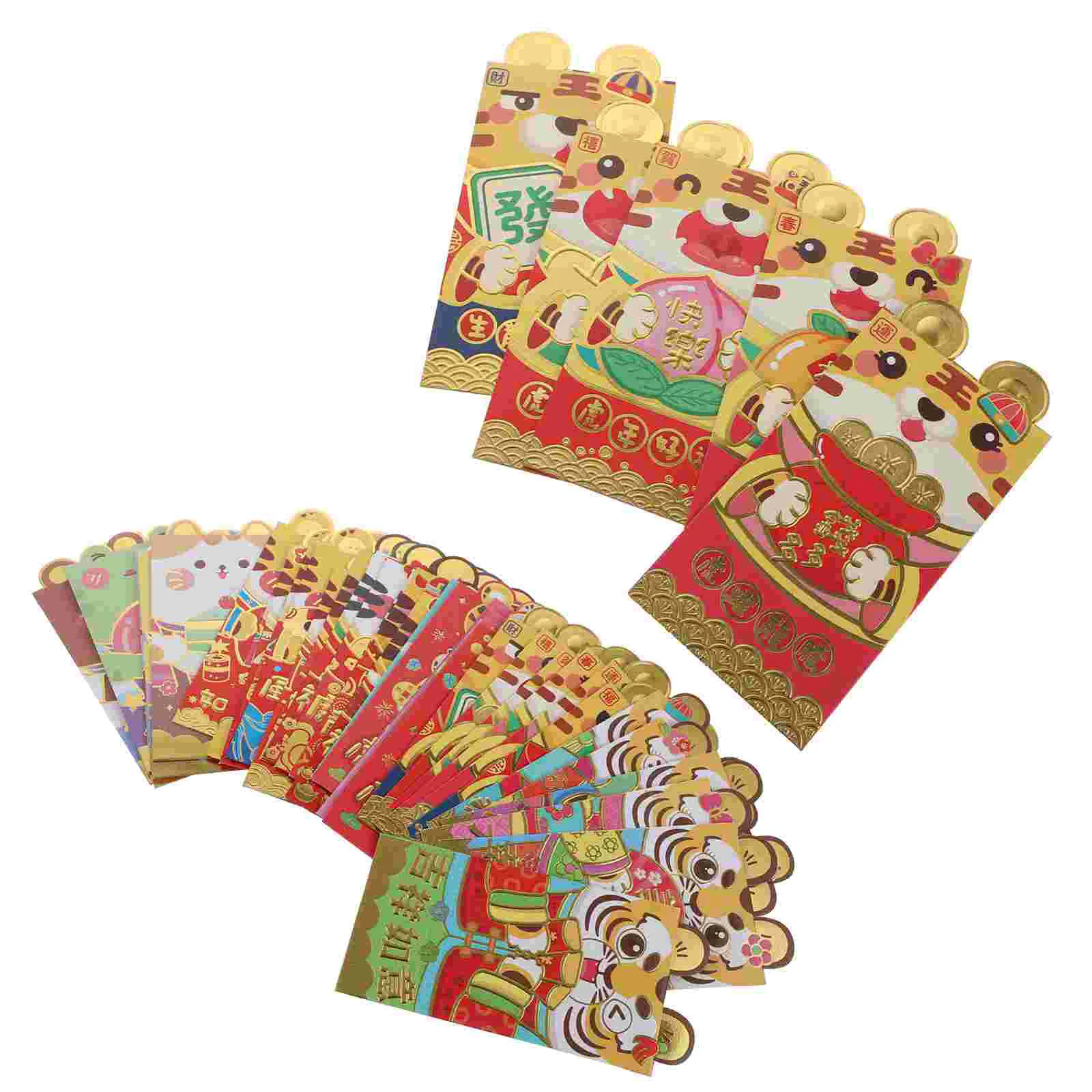

Envelopes Pockets 36pcs Year of The for 2022 Business Occasion Invite Wedding Birthday New Year Party Favor Supplies