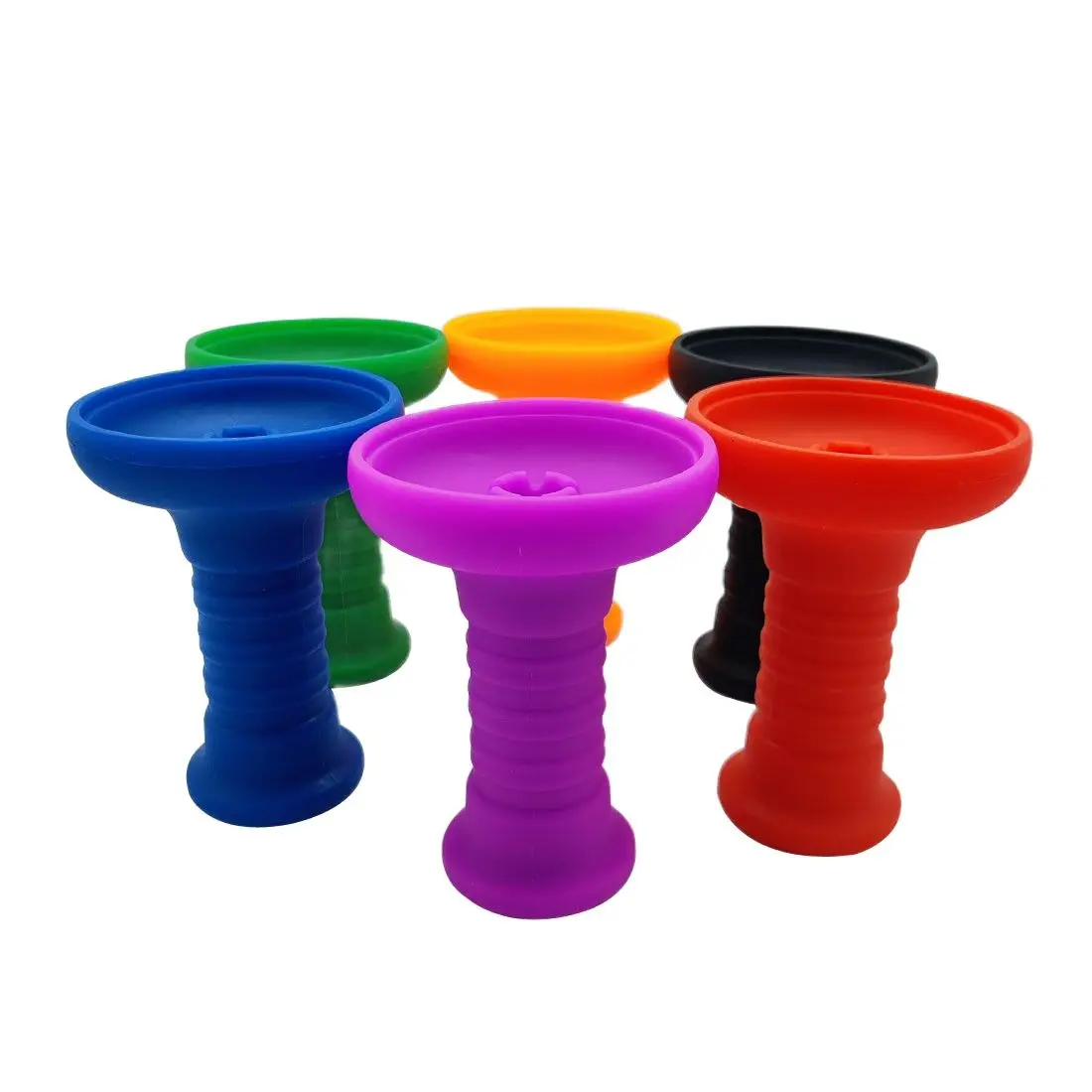

Single Hole Silicone Hookah Bowl Goblet Style Shisha Tobacco Bowls Narguile Sheesha Chicha Accessories Suitable for Any Hookah