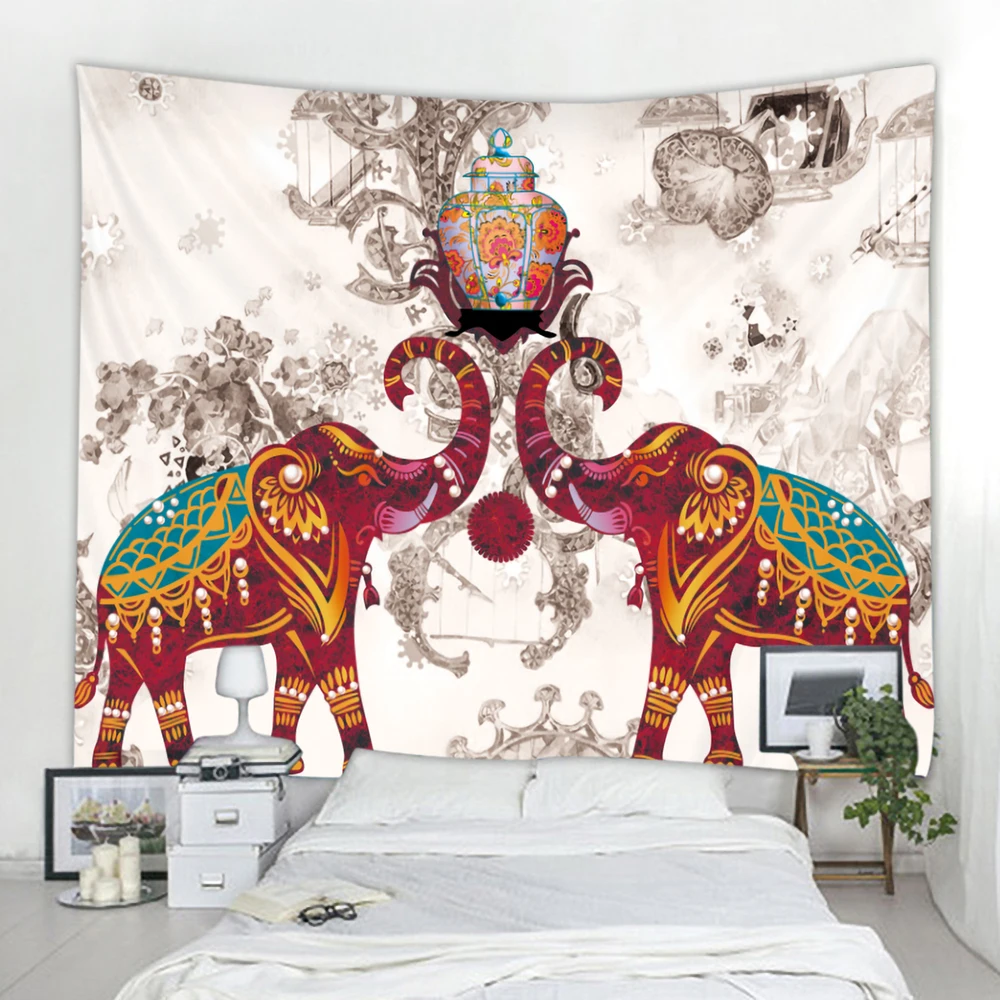 

Домашний декор в виде слона Таро, психоделической сцены, гобелен в стиле хиппи, мандала, настенный подвесной Коврик для йоги в стиле бохо, ко...