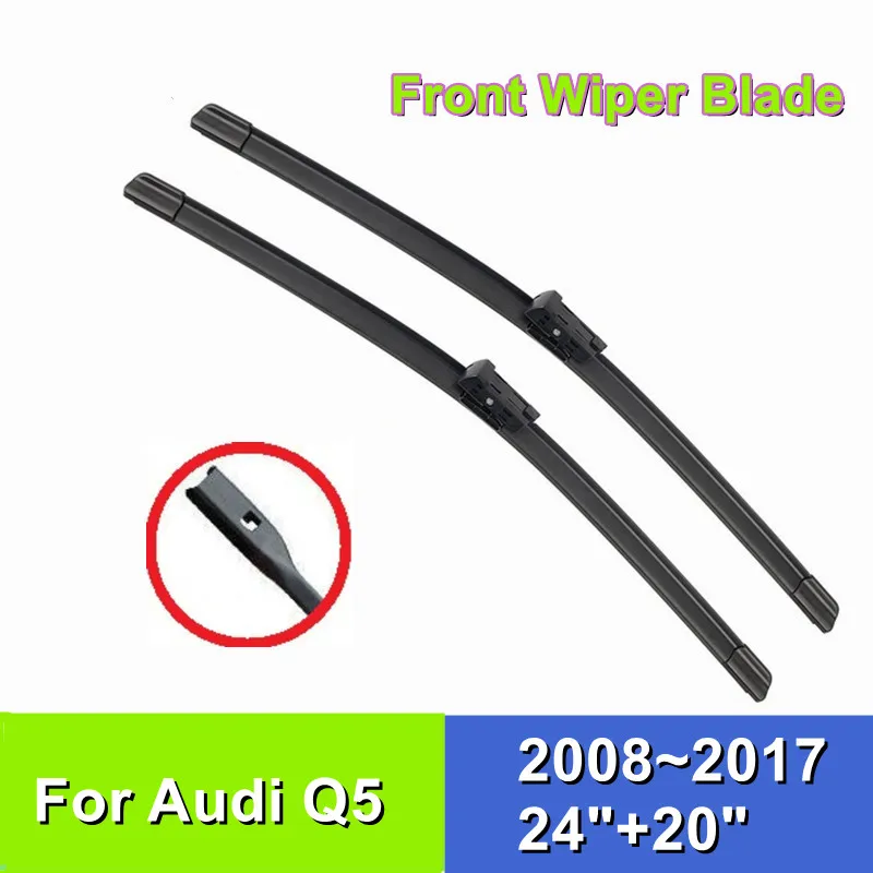 

Front Wiper Blade For Audi Q5 24"+20" Car Windshield Windscreen 2008 2009 2010 2011 2012 2013 2014 2015 2016 2017